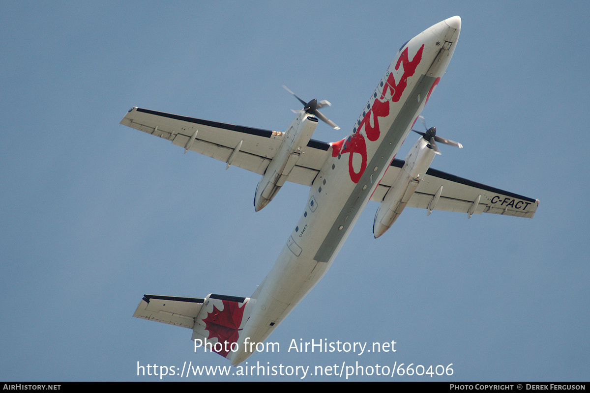 Aircraft Photo of C-FACT | De Havilland Canada DHC-8-311 Dash 8 | Air Canada Jazz | AirHistory.net #660406