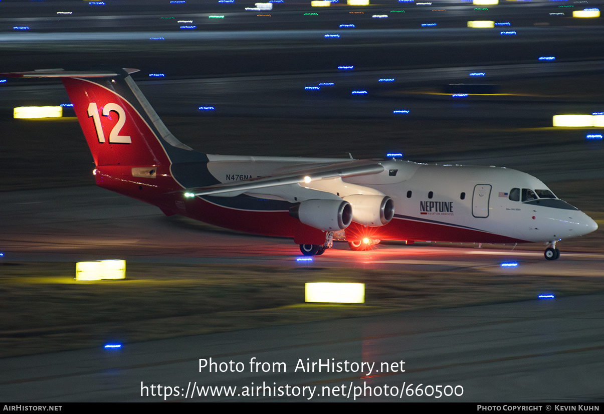 Aircraft Photo of N476NA | British Aerospace BAe-146-200 | Neptune Aviation Services | AirHistory.net #660500