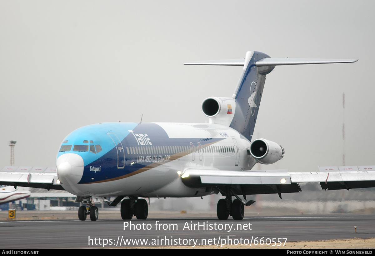 Aircraft Photo of HC-BHM / FAE-078 | Boeing 727-2T3/Adv | TAME Línea Aérea del Ecuador | AirHistory.net #660557