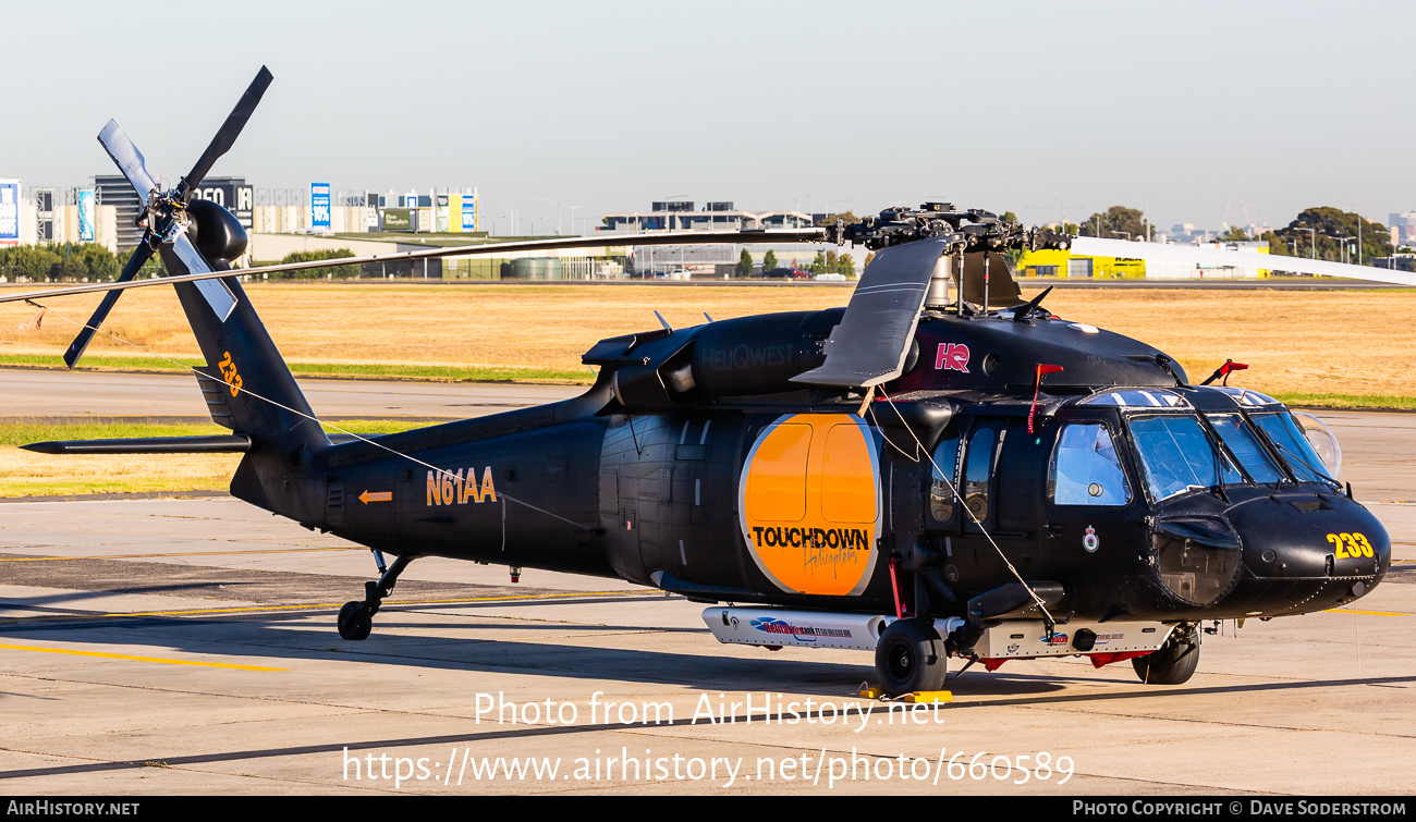 Aircraft Photo of N61AA | Sikorsky EH-60A (S-70A) | Touchdown Helicopters | AirHistory.net #660589