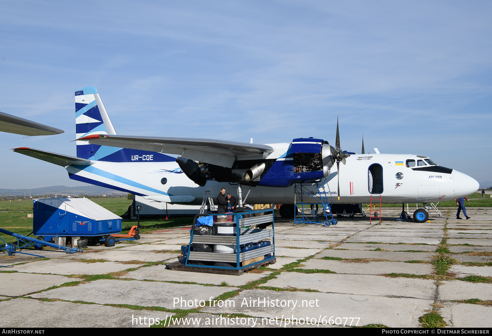 Aircraft Photo of UR-CQE | Antonov An-26B | Vulkan Air | AirHistory.net #660777