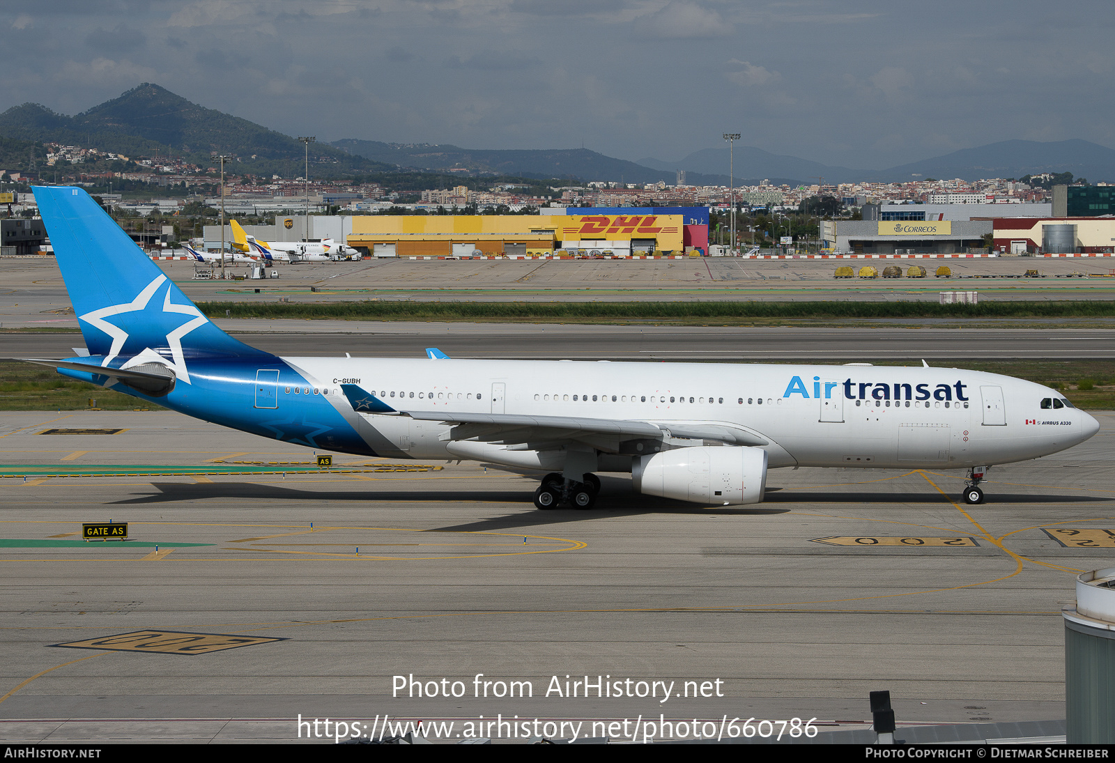 Aircraft Photo of C-GUBH | Airbus A330-243 | Air Transat | AirHistory ...