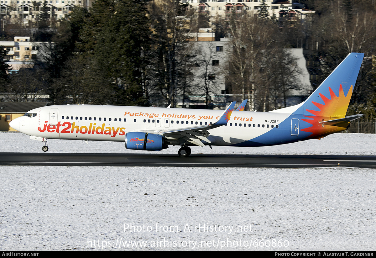 Aircraft Photo of G-JZBF | Boeing 737-8MG | Jet2 Holidays | AirHistory.net #660860