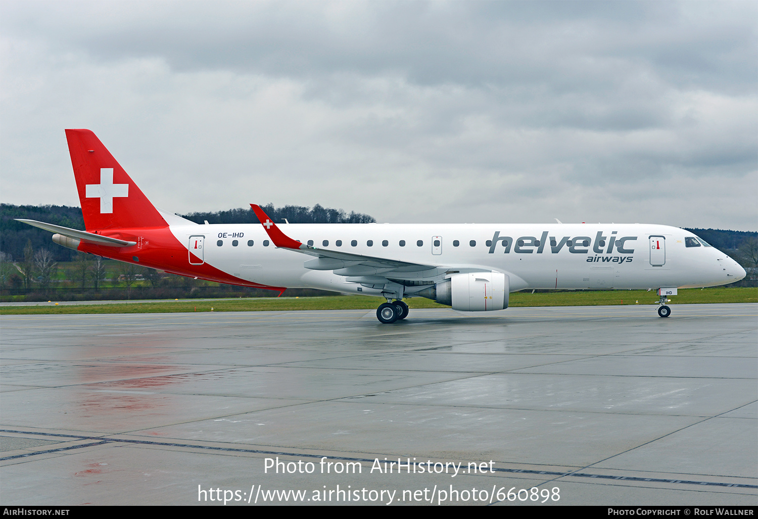 Aircraft Photo of OE-IHD | Embraer 190LR (ERJ-190-100LR) | Helvetic Airways | AirHistory.net #660898