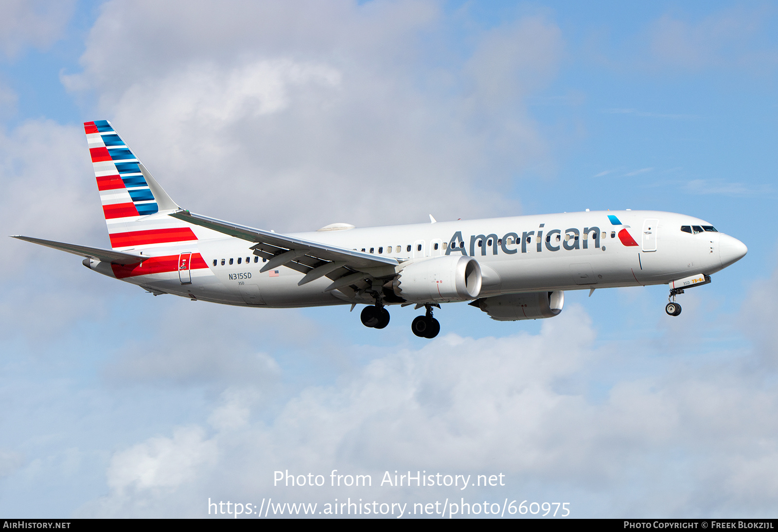 Aircraft Photo of N315SD | Boeing 737-8 Max 8 | American Airlines | AirHistory.net #660975