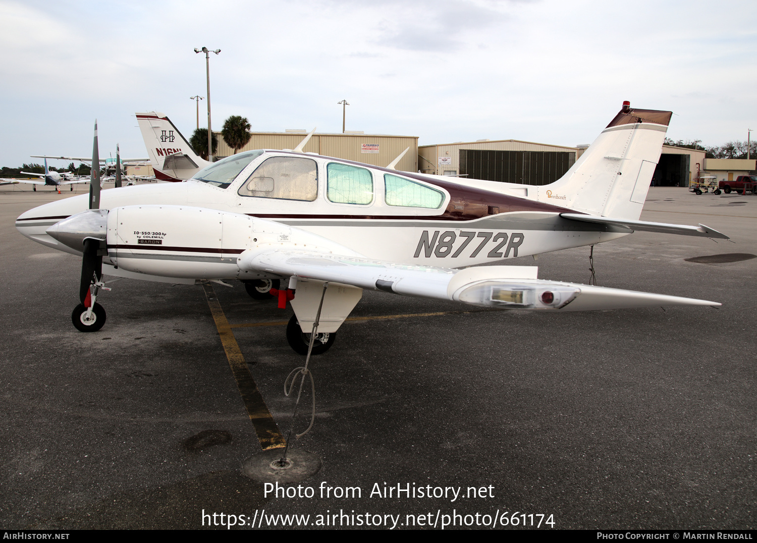 Aircraft Photo of N8772R | Beech B55 Baron (95-B55) | AirHistory.net #661174