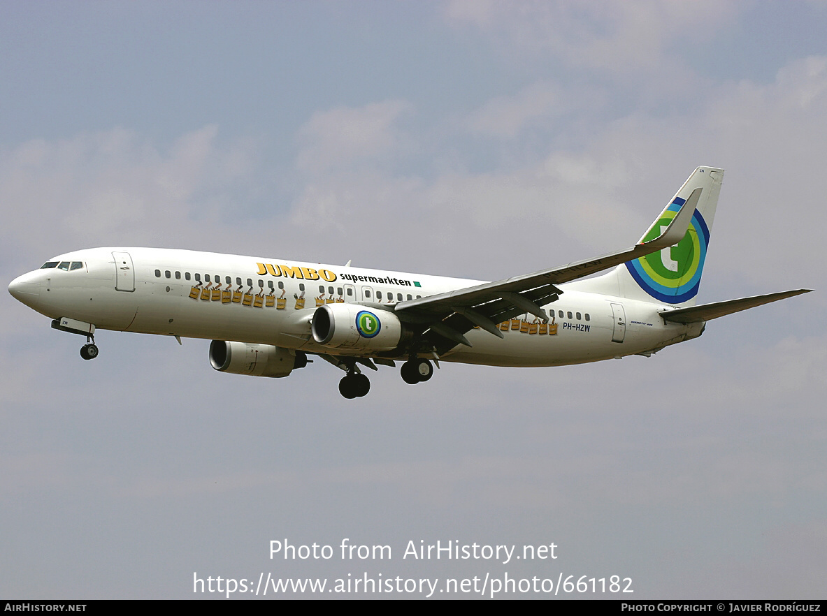 Aircraft Photo of PH-HZW | Boeing 737-8K2 | Transavia | AirHistory.net #661182