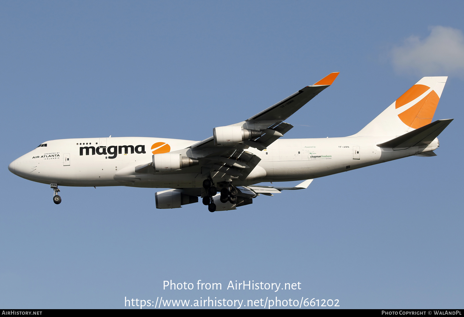 Aircraft Photo of TF-AMN | Boeing 747-4F6(BDSF) | Magma Aviation | AirHistory.net #661202