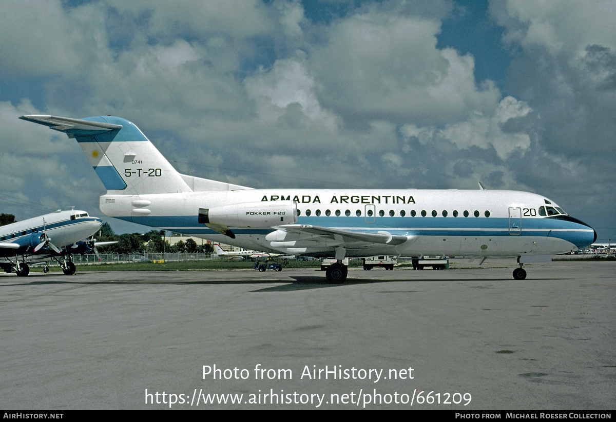 Aircraft Photo of 0741 | Fokker F28-3000C Fellowship | Argentina - Navy ...