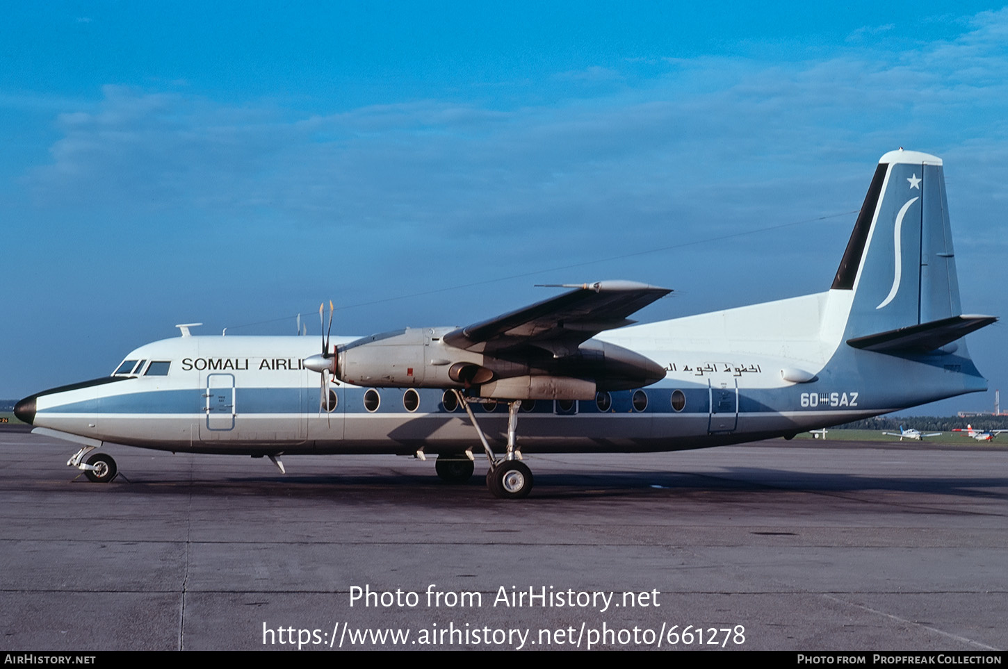 Aircraft Photo of 6O-SAZ | Fokker F27-600RF Friendship | Somali Airlines | AirHistory.net #661278