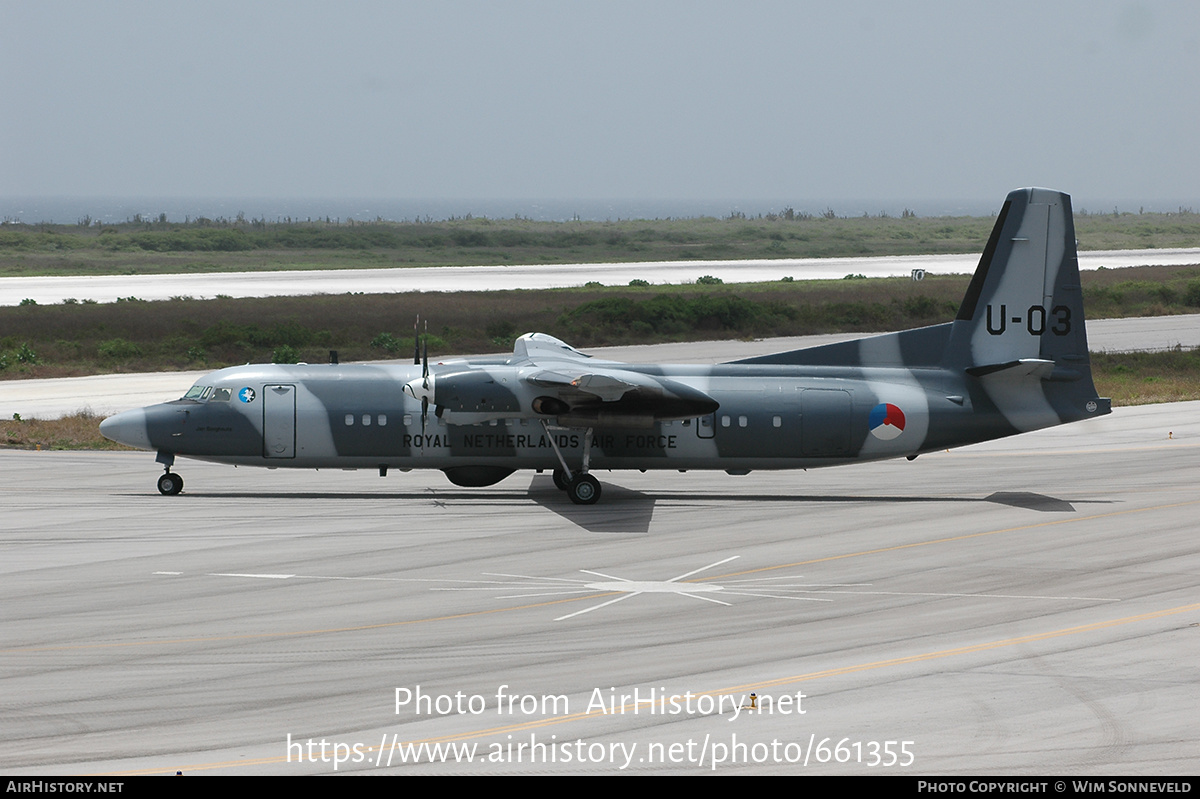 Aircraft Photo of U-03 | Fokker 60UTA-N | Netherlands - Air Force | AirHistory.net #661355