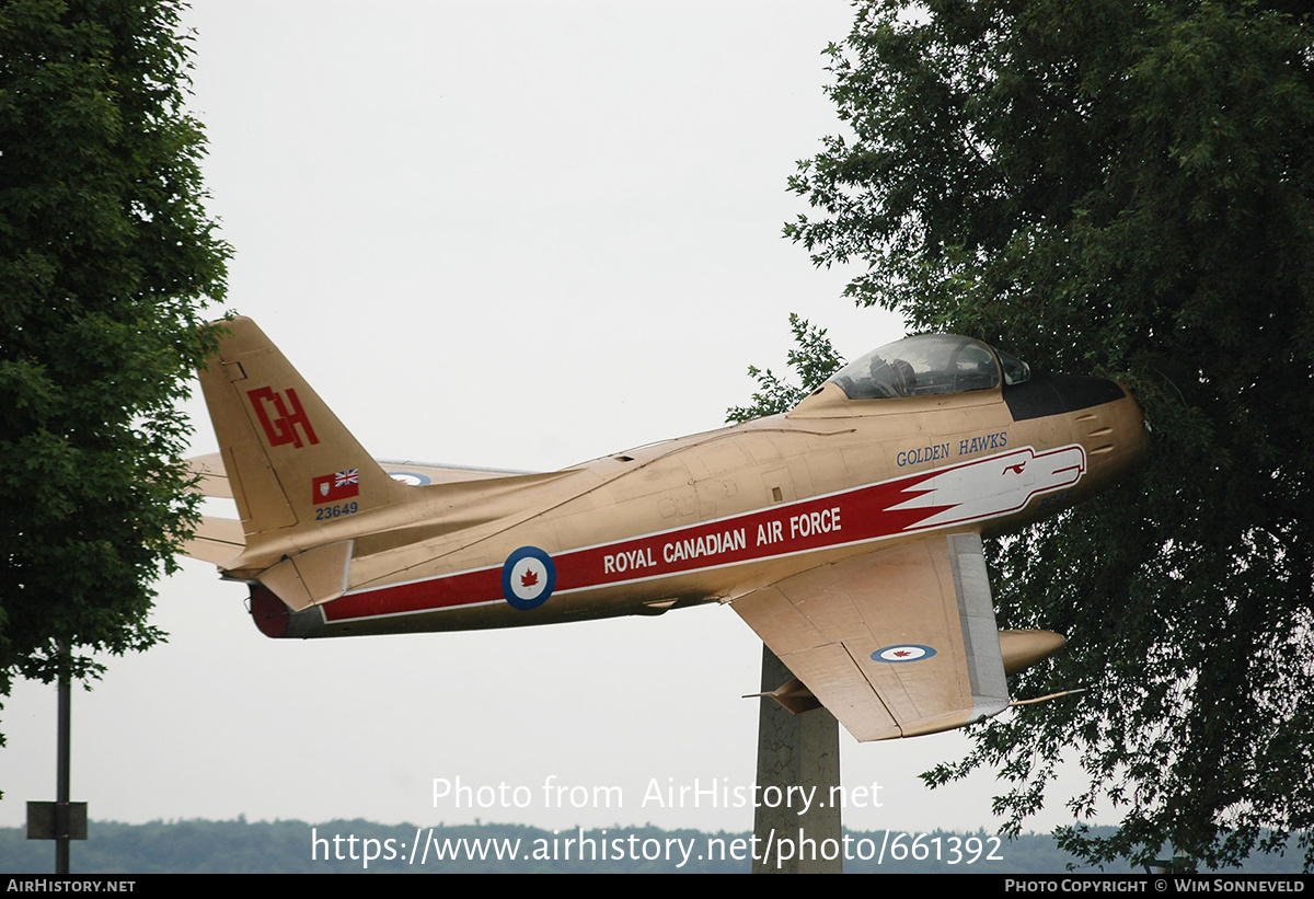 Aircraft Photo of 23649 | Canadair CL-13B Sabre 6 | Canada - Air Force | AirHistory.net #661392