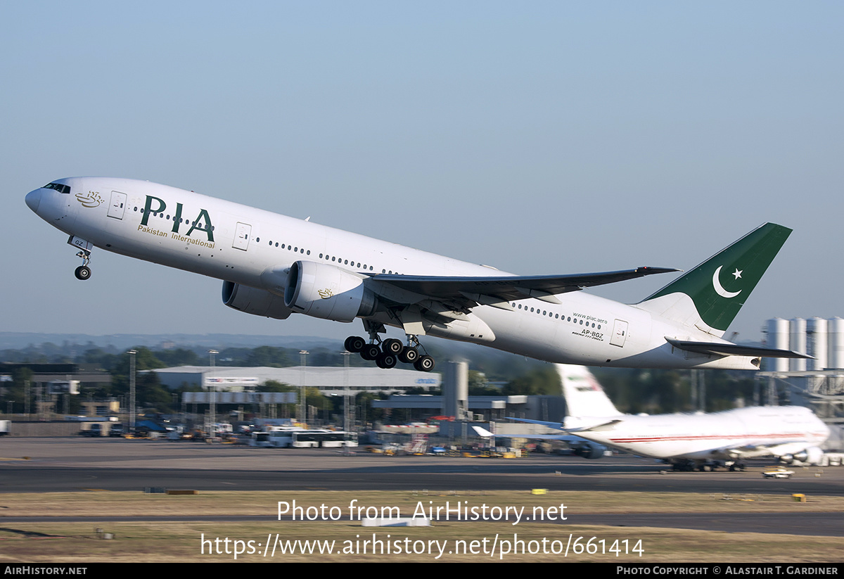 Aircraft Photo of AP-BGZ | Boeing 777-240/LR | Pakistan International Airlines - PIA | AirHistory.net #661414