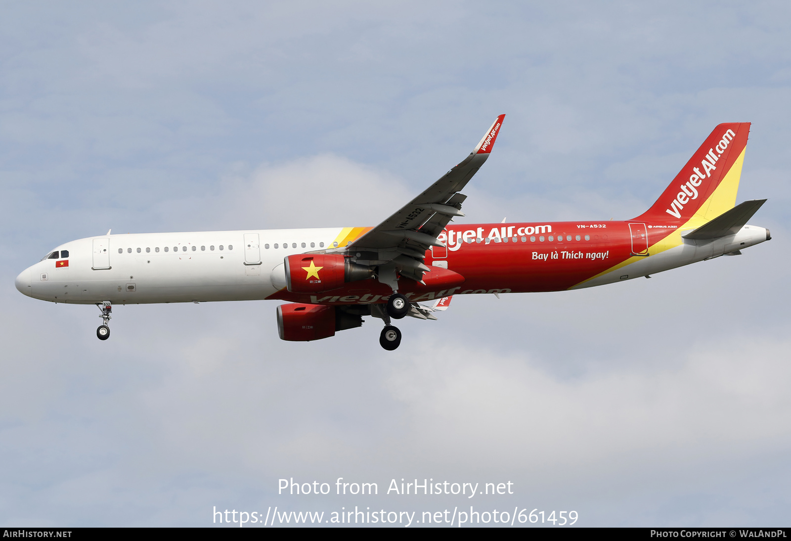 Aircraft Photo of VN-A532 | Airbus A321-211 | VietJet Air | AirHistory.net #661459