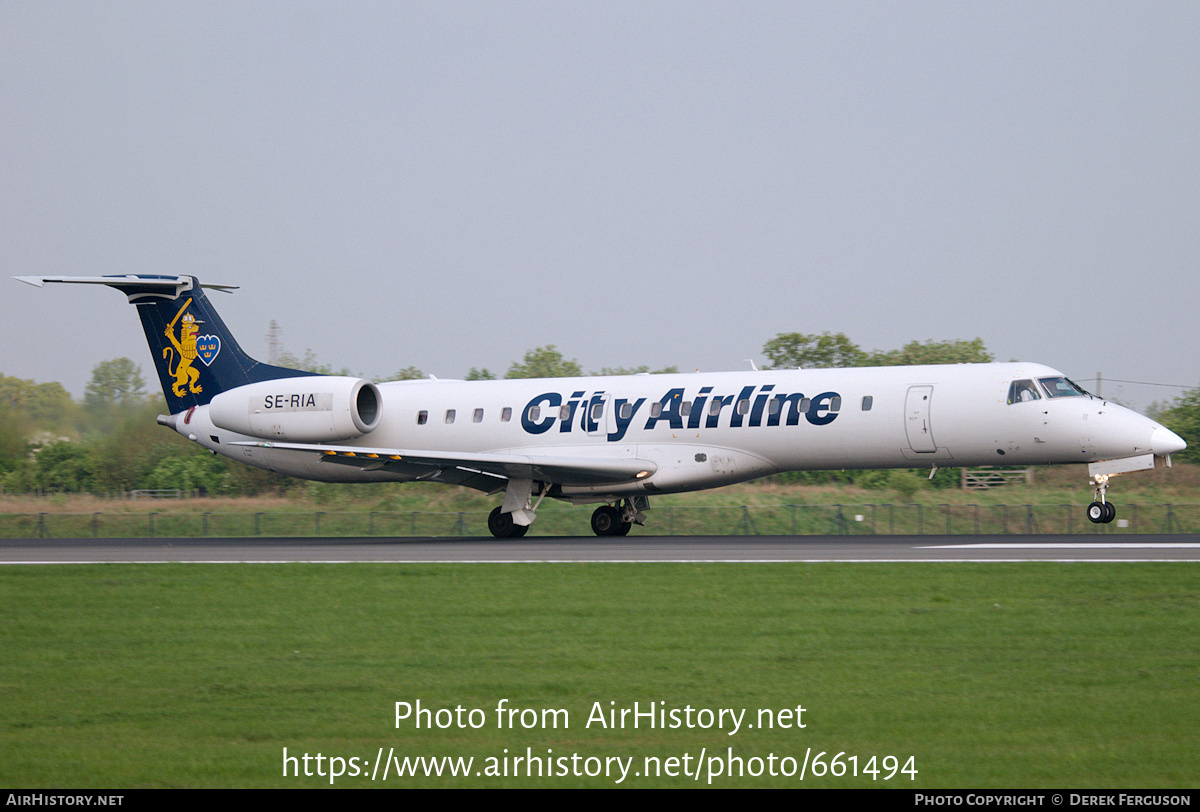 Aircraft Photo of SE-RIA | Embraer ERJ-145MP (EMB-145MP) | City Airline | AirHistory.net #661494