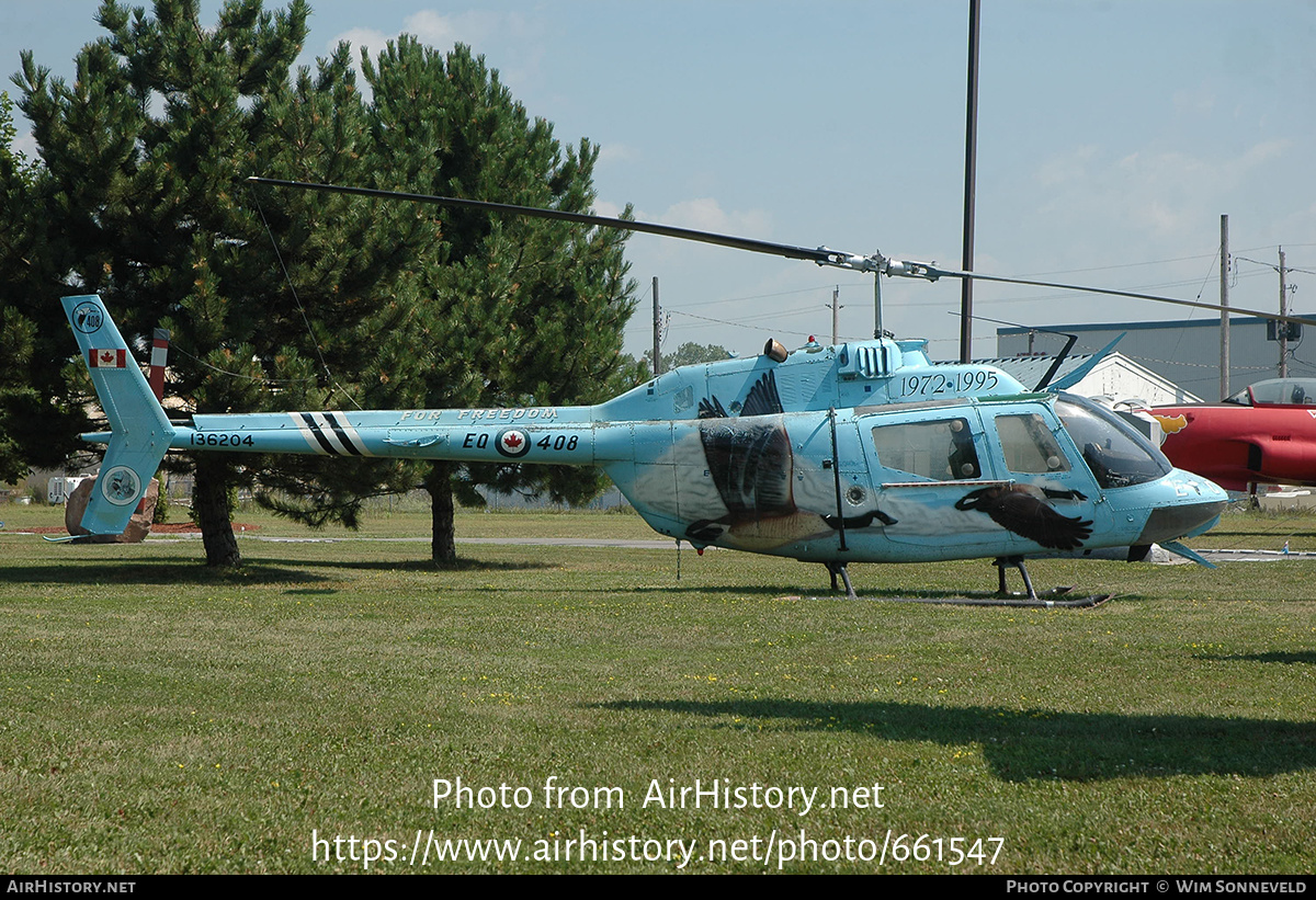 Aircraft Photo of 136204 | Bell CH-136 Kiowa (206A-1/COH-58A) | Canada - Air Force | AirHistory.net #661547