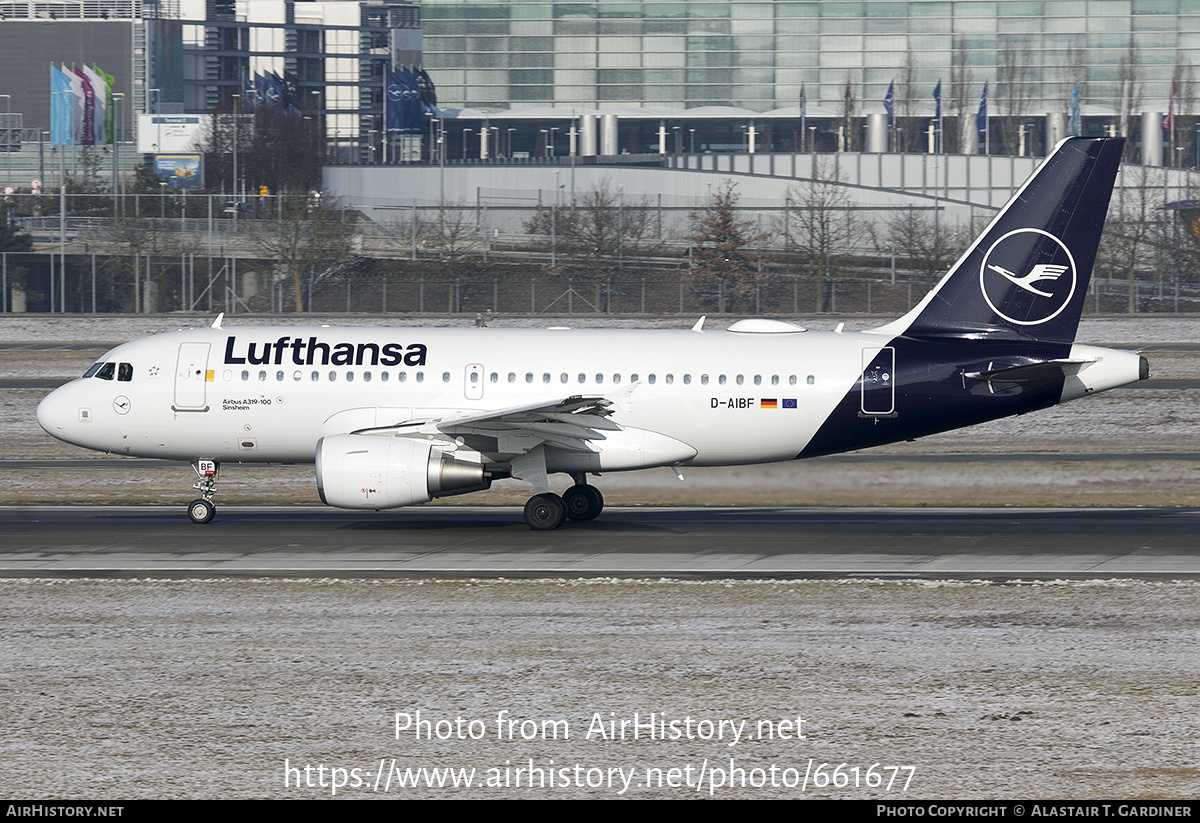 Aircraft Photo of D-AIBF | Airbus A319-112 | Lufthansa | AirHistory.net #661677