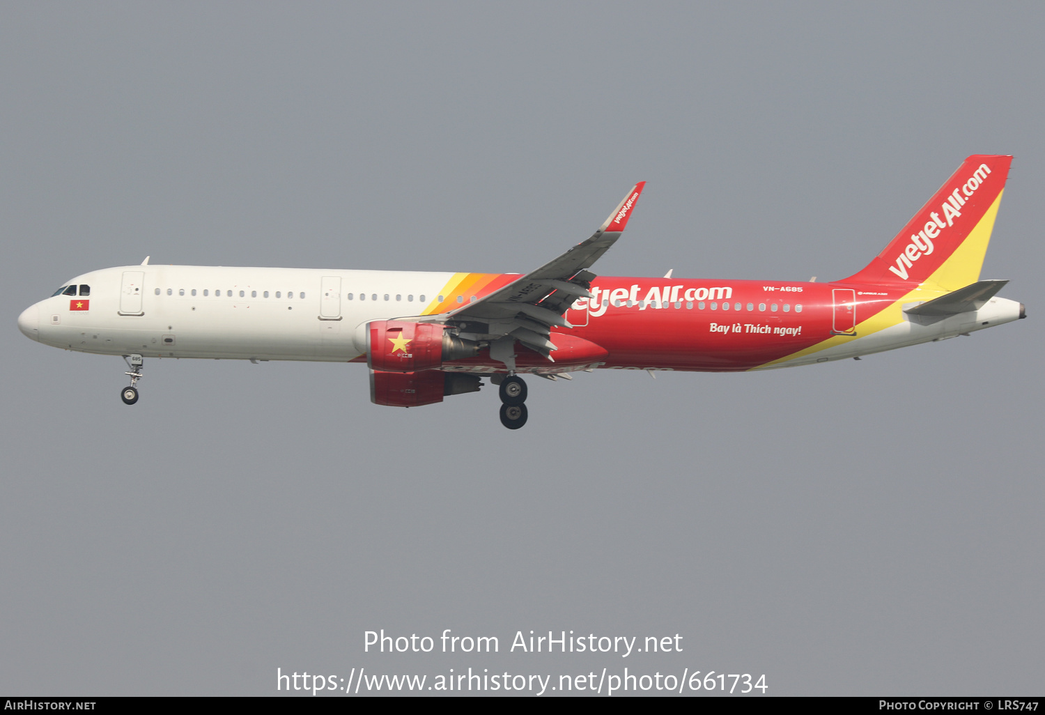 Aircraft Photo of VN-A685 | Airbus A321-211 | VietJet Air | AirHistory.net #661734