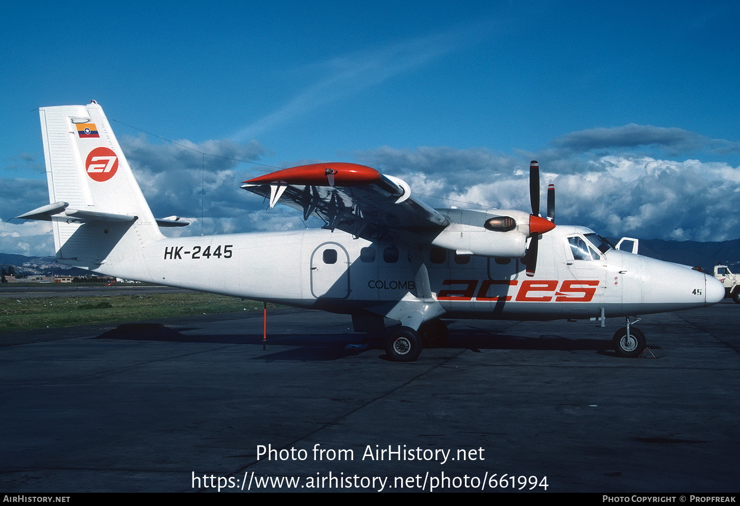 Aircraft Photo of HK-2445 | De Havilland Canada DHC-6-300 Twin Otter | ACES - Aerolíneas Centrales de Colombia | AirHistory.net #661994