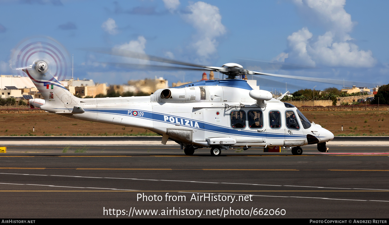 Aircraft Photo of MM81815 | Leonardo AW-139 | Italy - Polizia | AirHistory.net #662060