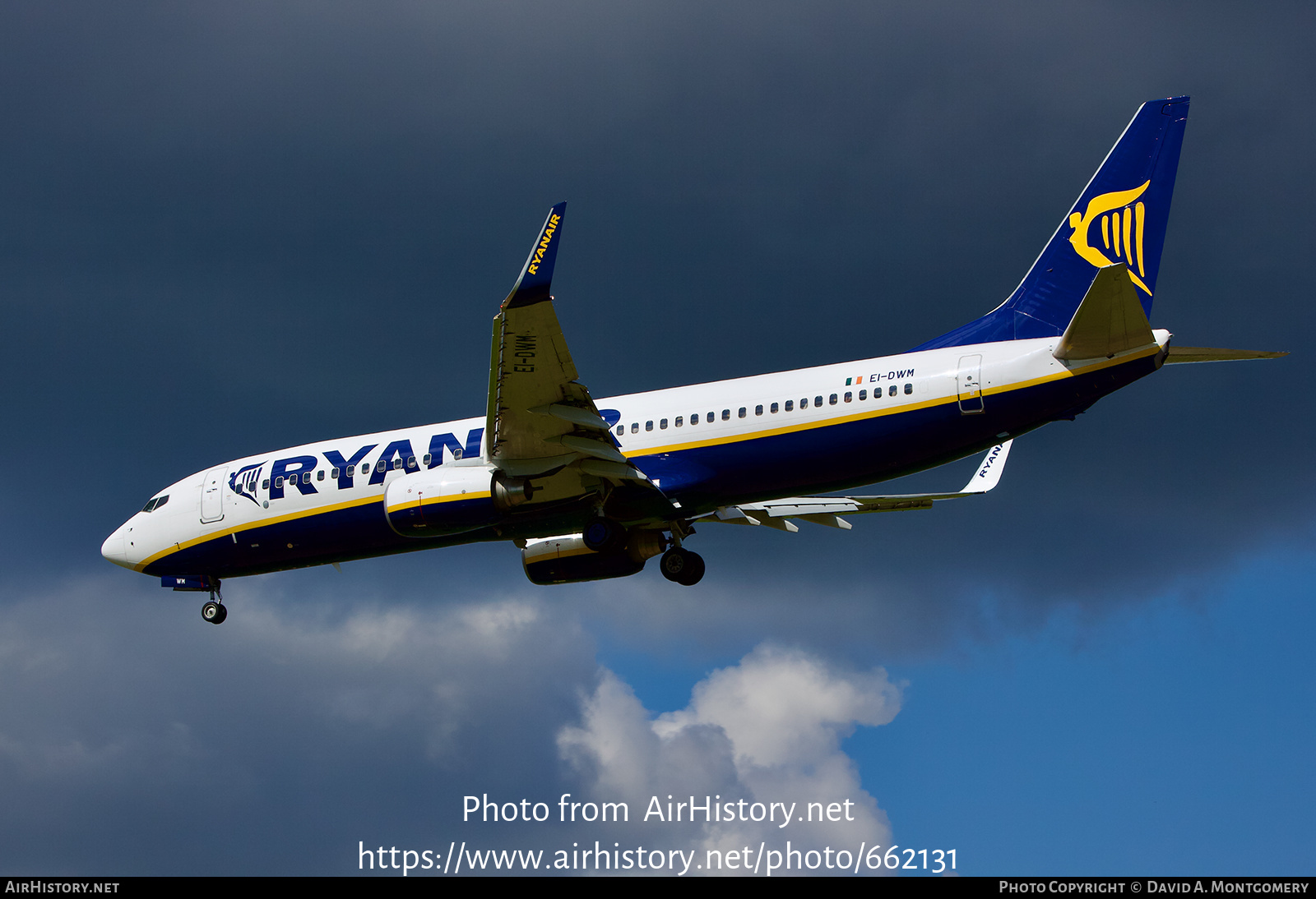 Aircraft Photo of EI-DWM | Boeing 737-8AS | Ryanair | AirHistory.net #662131