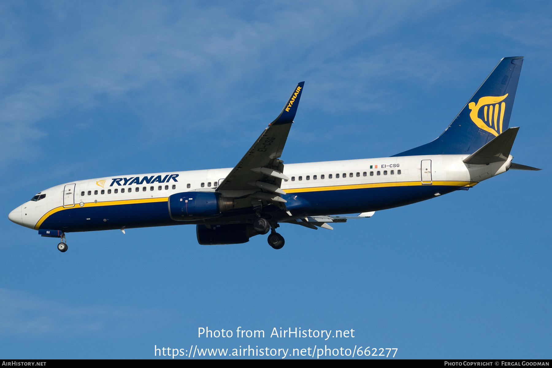 Aircraft Photo of EI-CSG | Boeing 737-8AS | Ryanair | AirHistory.net #662277