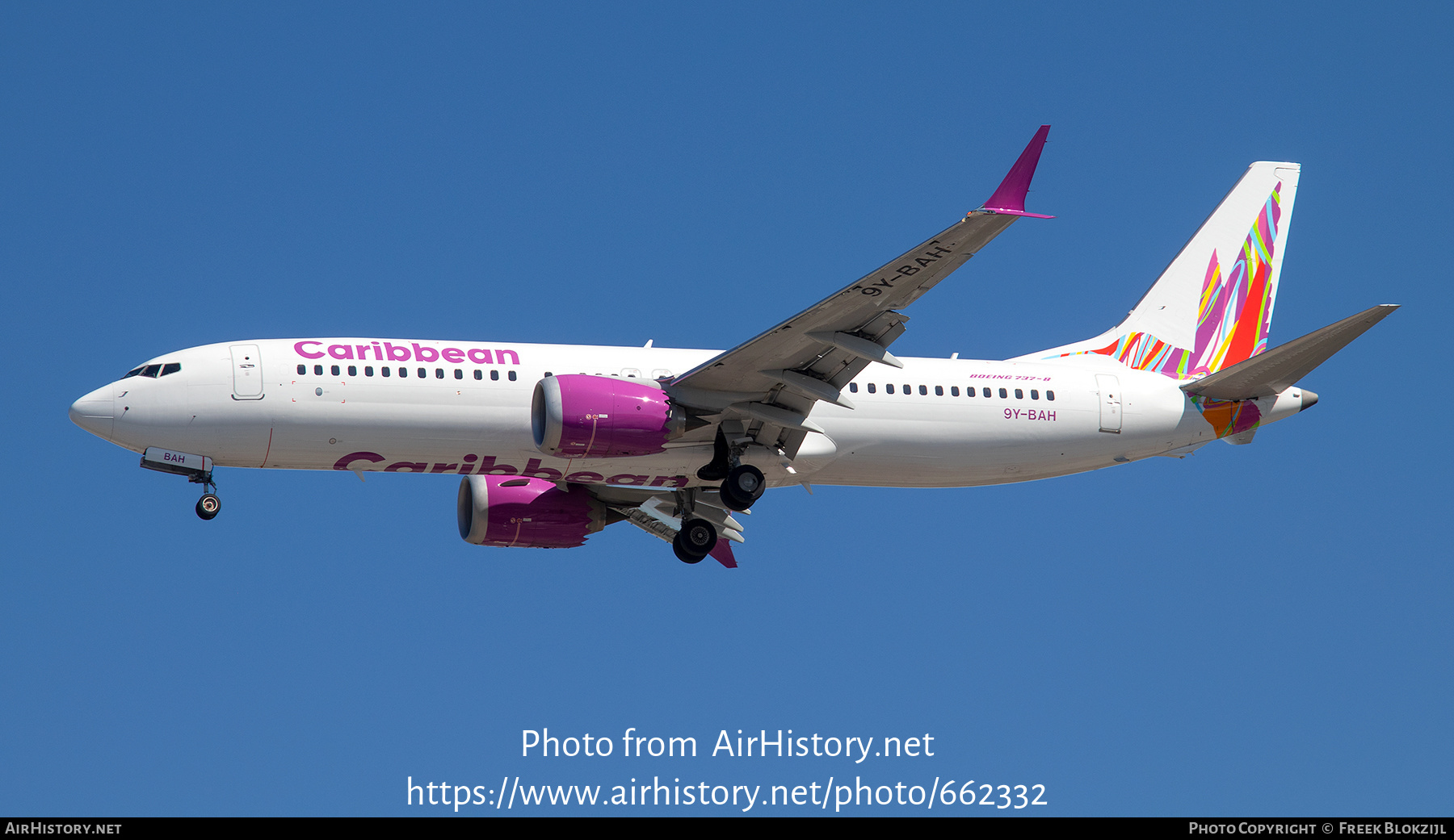 Aircraft Photo of 9Y-BAH | Boeing 737-8 Max 8 | Caribbean Airlines | AirHistory.net #662332