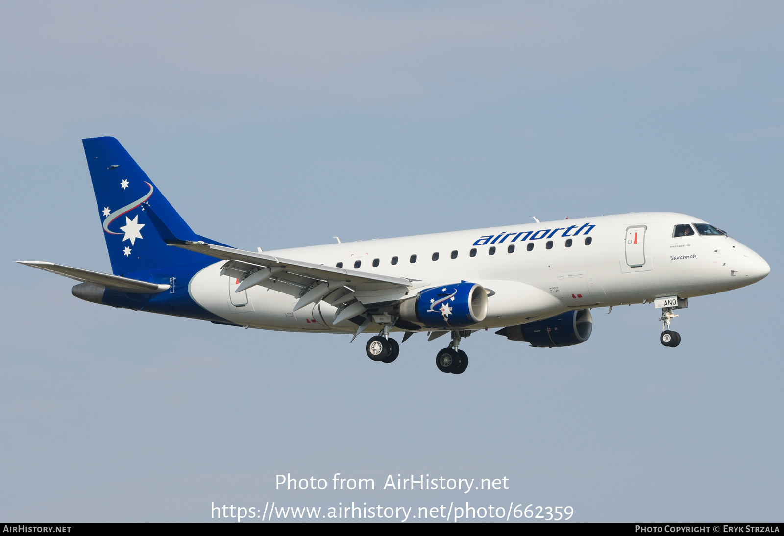 Aircraft Photo of VH-ANO | Embraer 170LR (ERJ-170-100LR) | Air North | AirHistory.net #662359