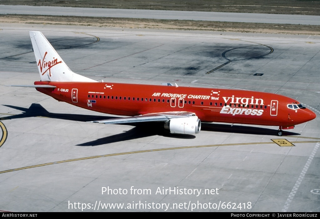 Aircraft Photo of F-GMJO | Boeing 737-4Y0 | Virgin Express | AirHistory.net #662418