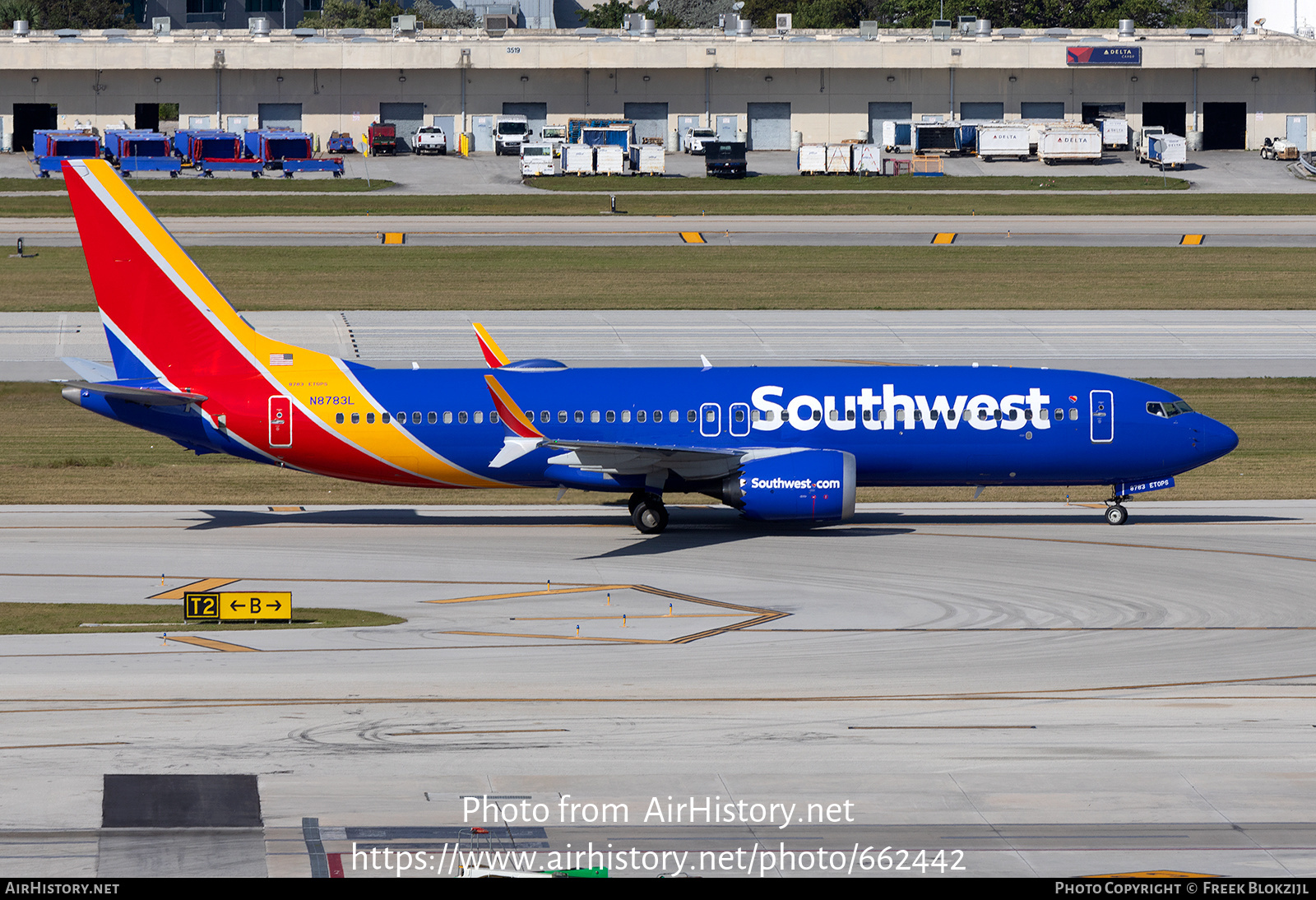 Aircraft Photo of N8783L | Boeing 737-8 Max 8 | Southwest Airlines | AirHistory.net #662442