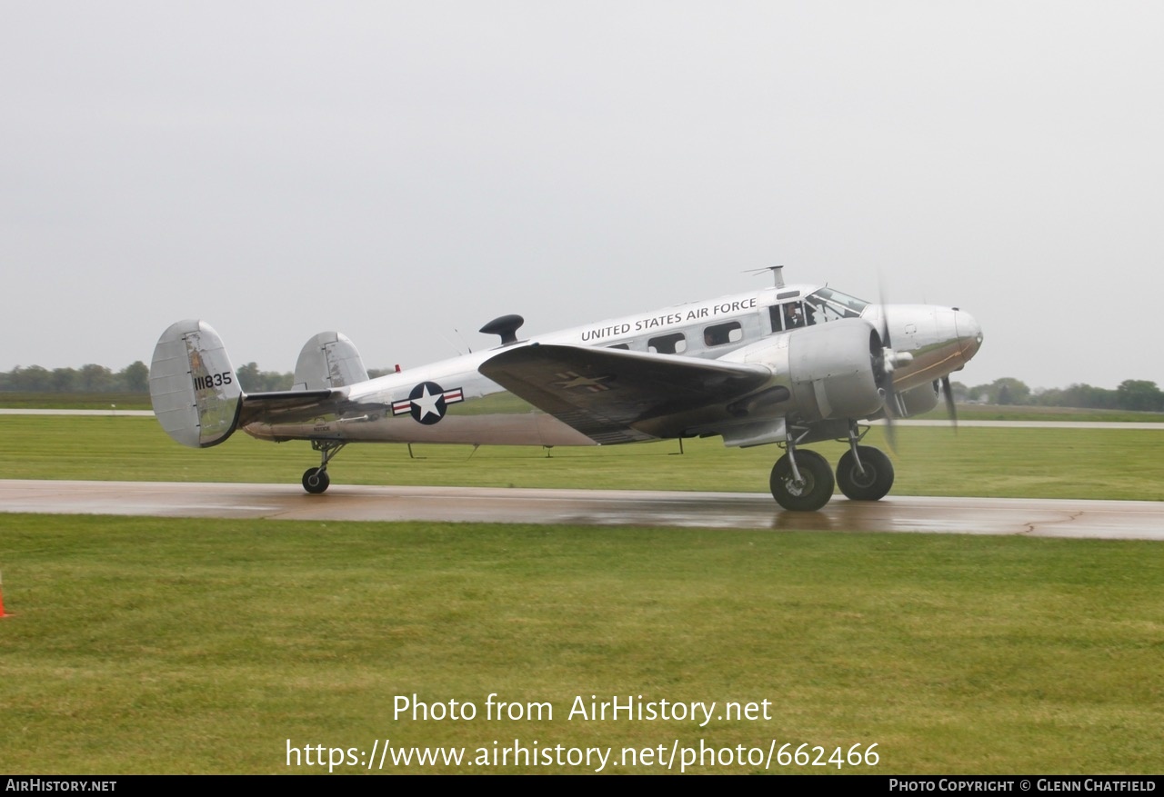 Aircraft Photo of N213DE / 111835 | Beech C-45H Expeditor | USA - Air Force | AirHistory.net #662466