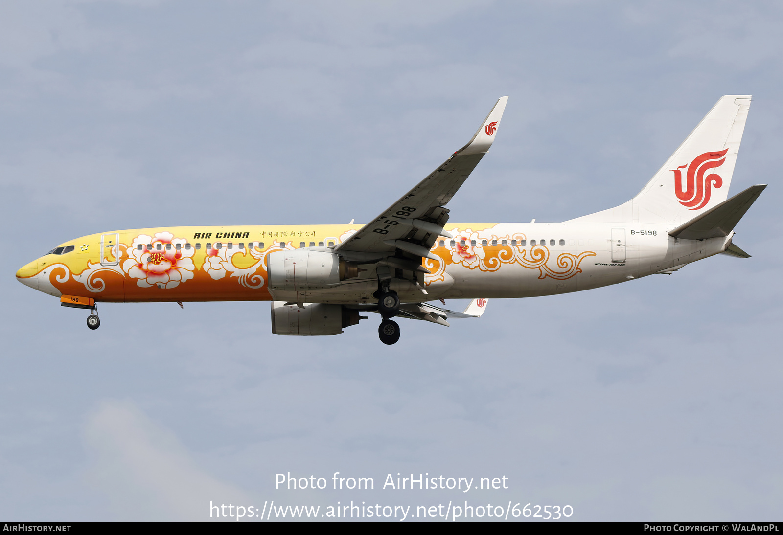 Aircraft Photo of B-5198 | Boeing 737-89L | Air China | AirHistory.net #662530