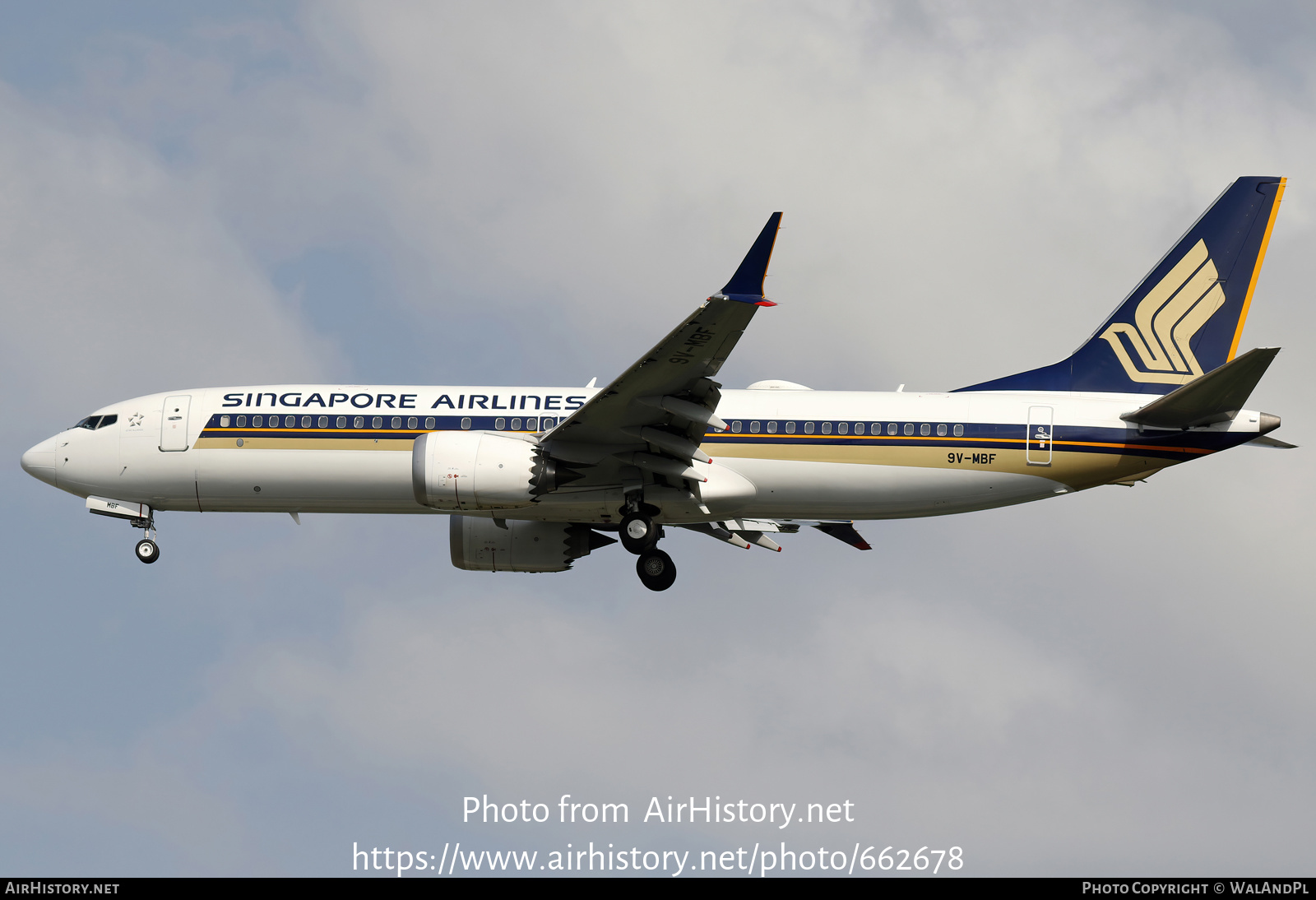 Aircraft Photo of 9V-MBF | Boeing 737-8 Max 8 | Singapore Airlines | AirHistory.net #662678