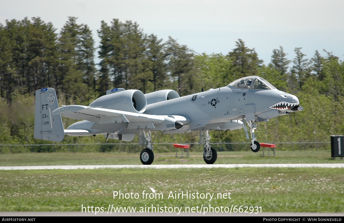 Aircraft Photo of 80-0208 | Fairchild A-10C Thunderbolt II | USA - Air Force | AirHistory.net #662931