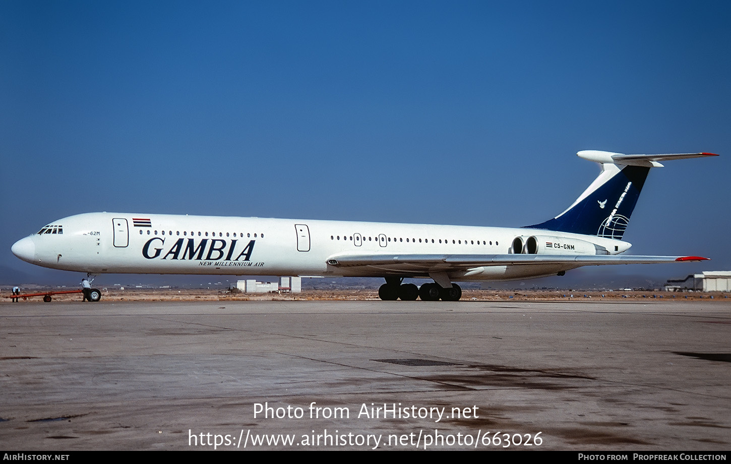 Aircraft Photo of C5-GNM | Ilyushin Il-62M | Gambia New Millennium Air | AirHistory.net #663026