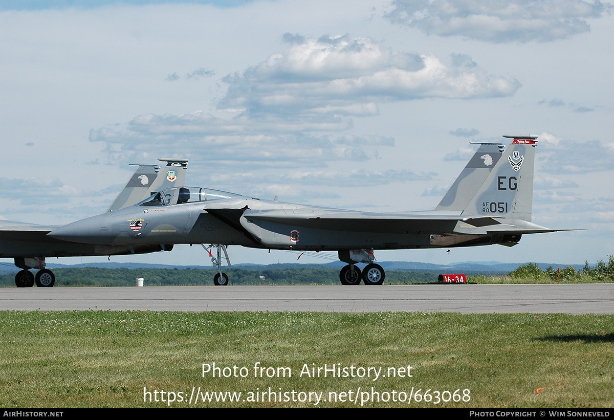 Aircraft Photo of 80-0051 | McDonnell Douglas F-15C Eagle | USA - Air Force | AirHistory.net #663068