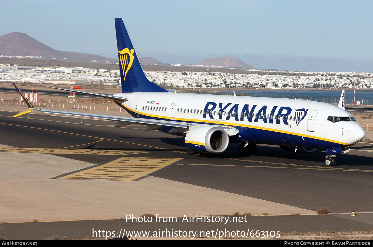 Aircraft Photo of SP-RZK | Boeing 737-8200 Max 200 | Ryanair | AirHistory.net #663105