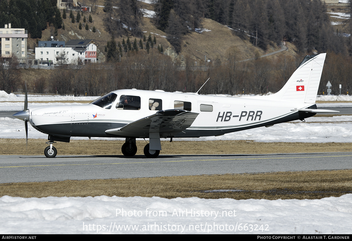 Aircraft Photo of HB-PRR | Piper PA-32R-301T Saratoga II TC | Griffin's Air | AirHistory.net #663242