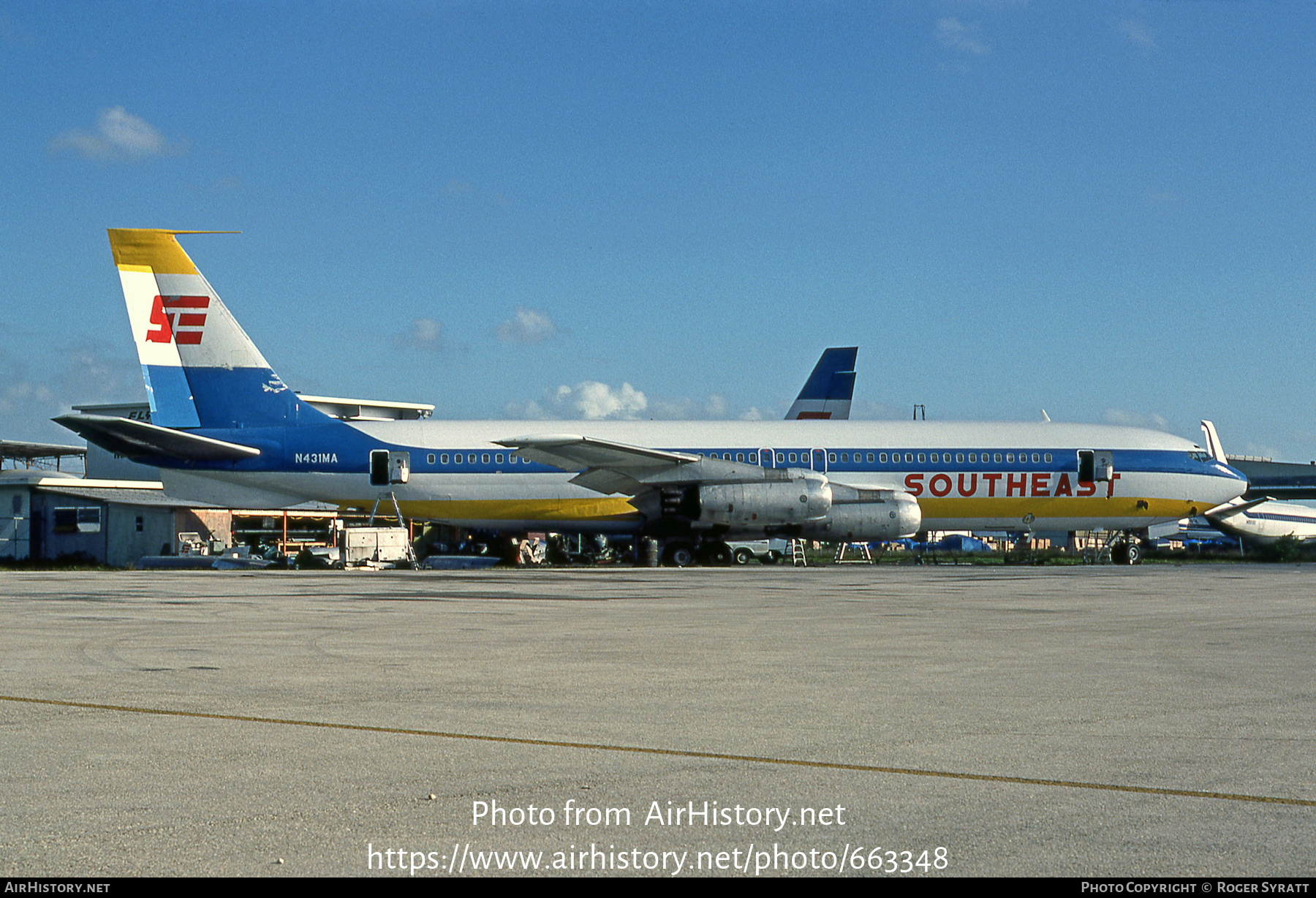 Aircraft Photo of N431MA | Boeing 707-321 | Southeast Airlines | AirHistory.net #663348