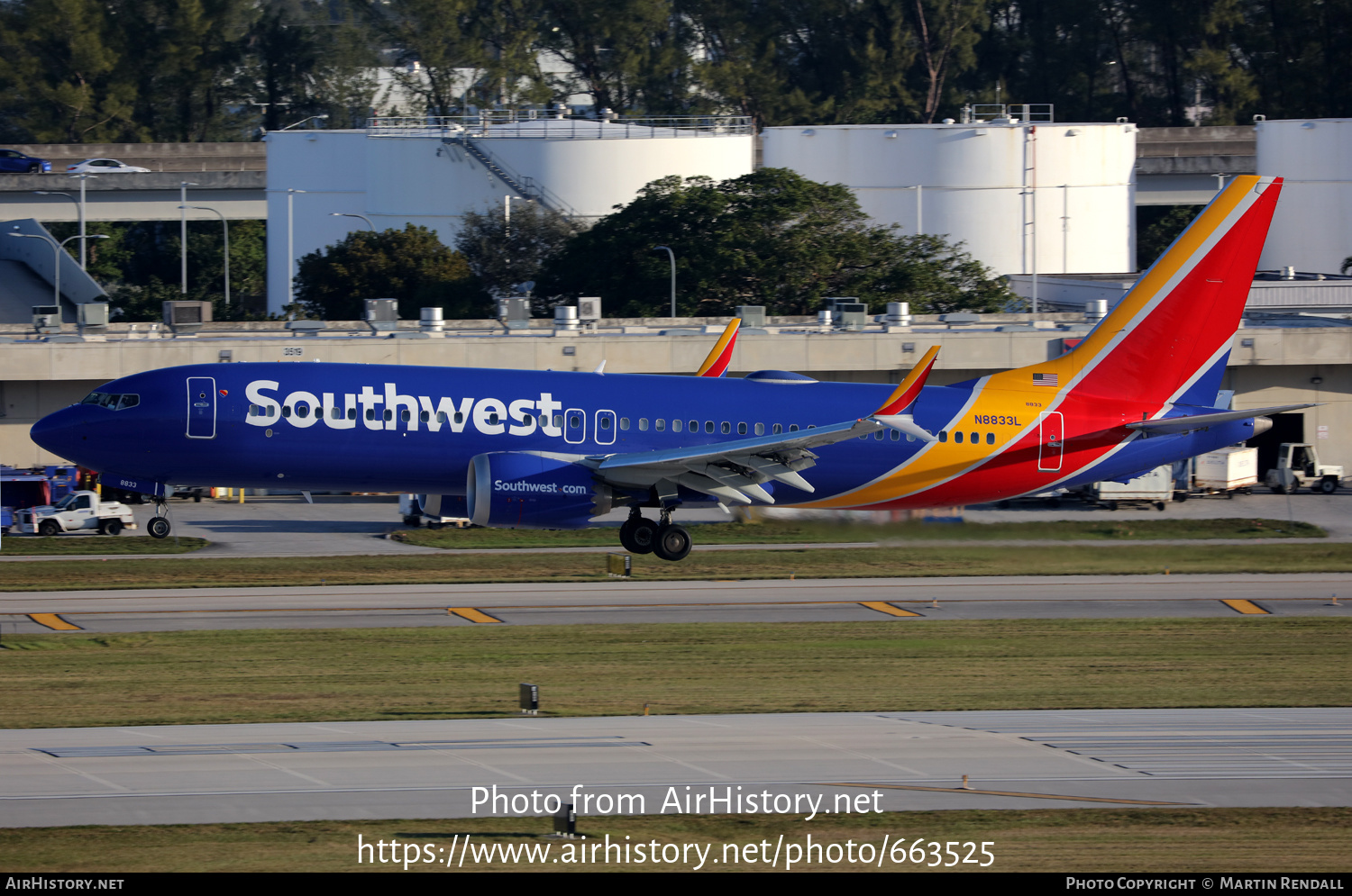 Aircraft Photo of N8833L | Boeing 737-8 Max 8 | Southwest Airlines | AirHistory.net #663525