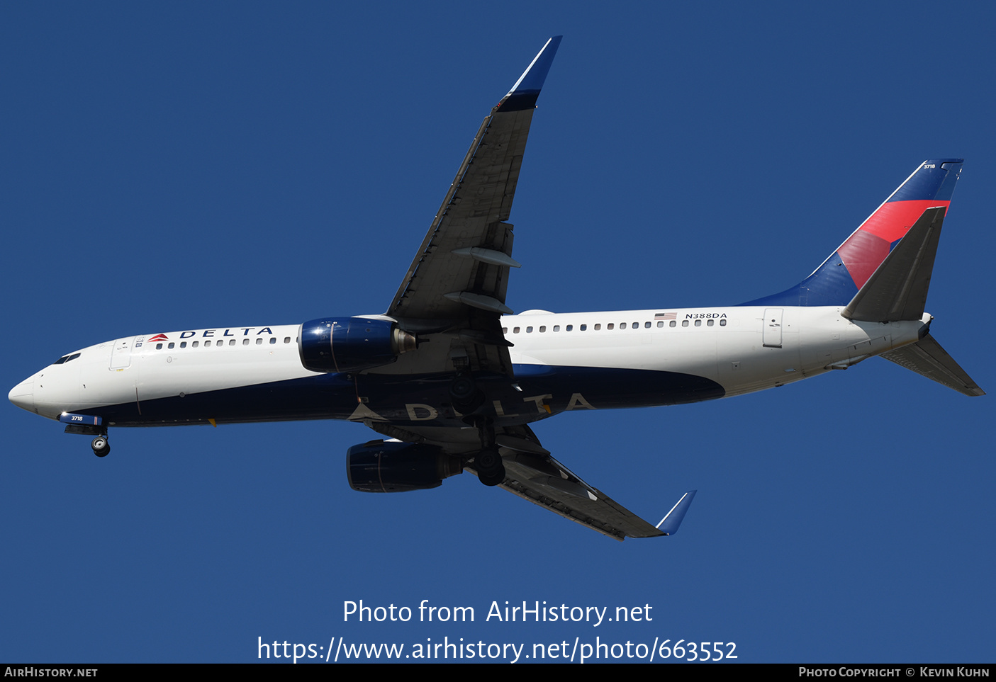 Aircraft Photo of N388DA | Boeing 737-832 | Delta Air Lines | AirHistory.net #663552