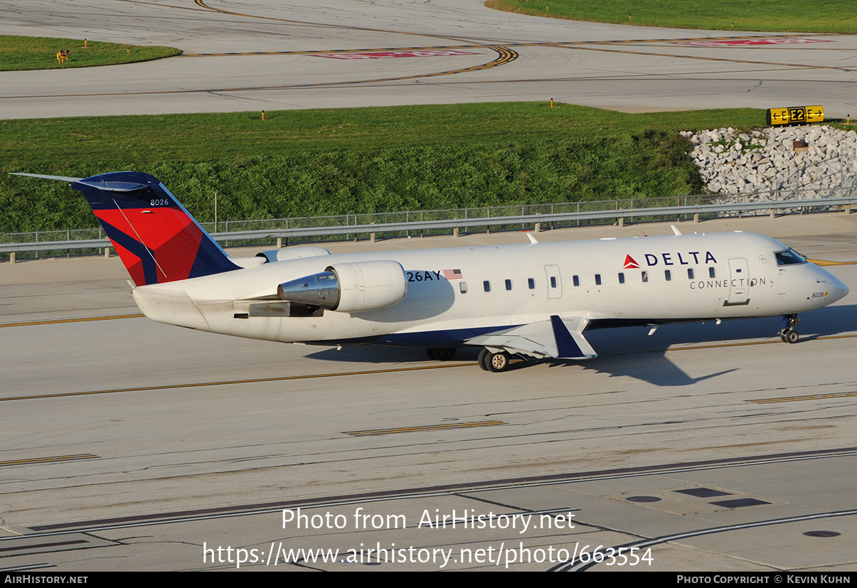 Aircraft Photo of N826AY | Bombardier CRJ-200ER (CL-600-2B19) | Delta Connection | AirHistory.net #663554