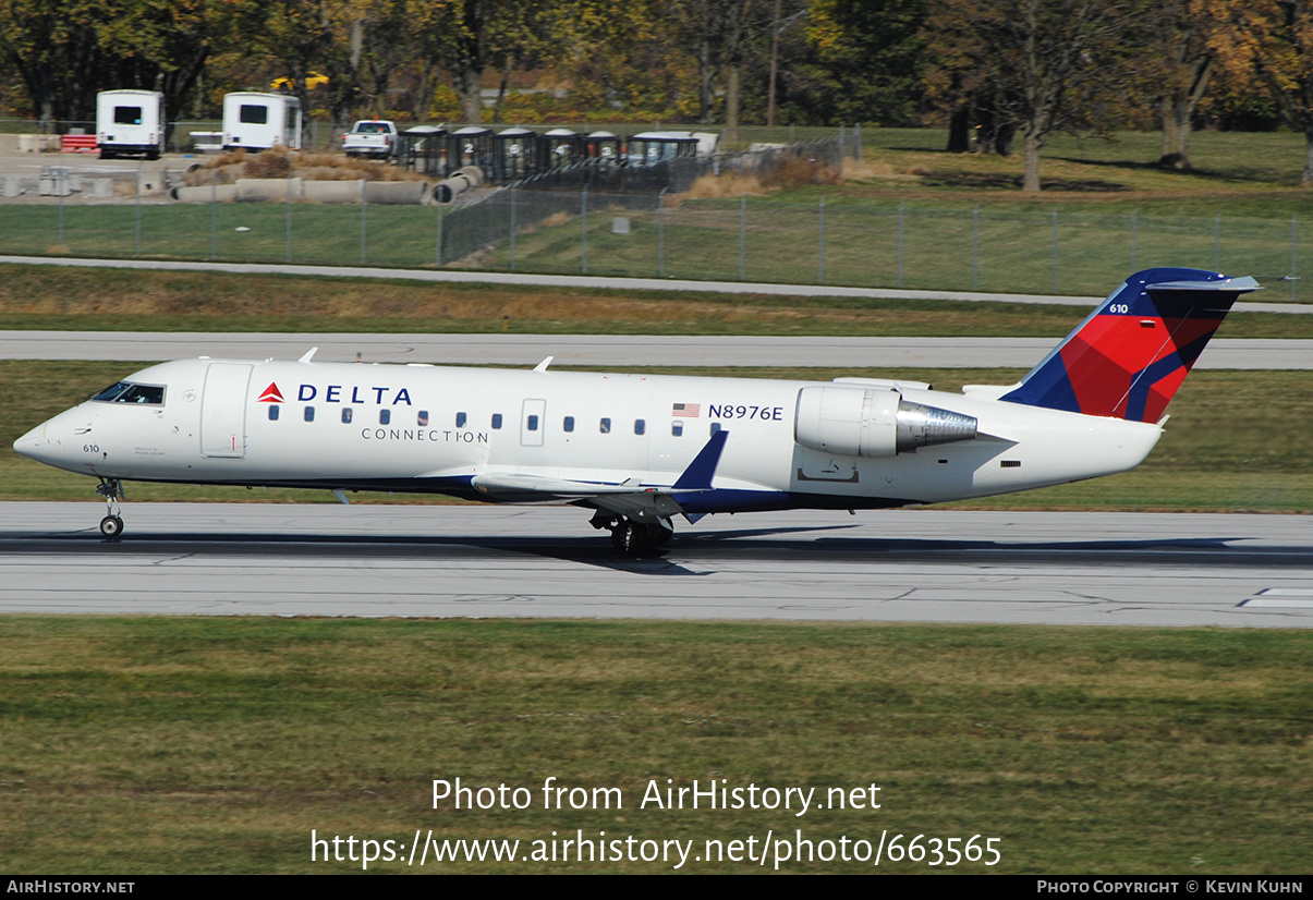 Aircraft Photo of N8976E | Bombardier CRJ-200LR (CL-600-2B19) | Delta Connection | AirHistory.net #663565