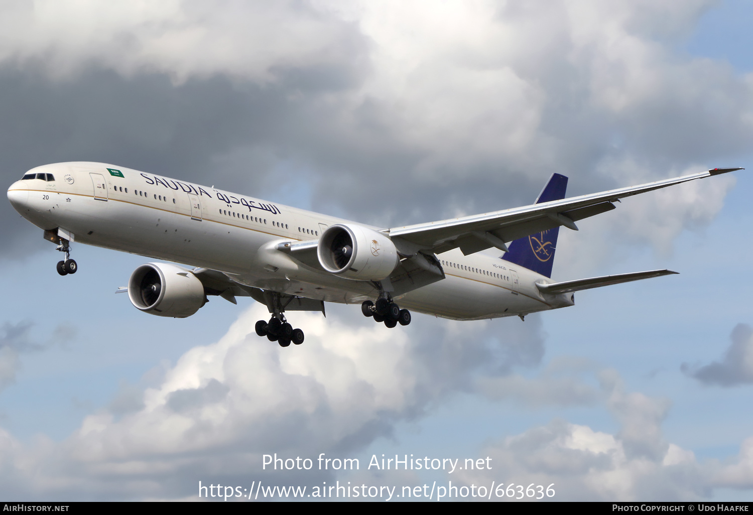 Aircraft Photo of HZ-AK20 | Boeing 777-368/ER | Saudia - Saudi Arabian Airlines | AirHistory.net #663636