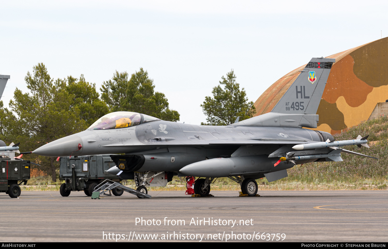 Aircraft Photo of 88-0495 / AF88-495 | General Dynamics F-16C Fighting Falcon | USA - Air Force | AirHistory.net #663759