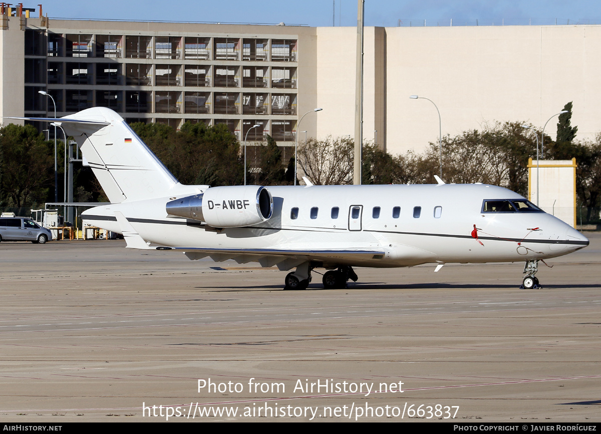 Aircraft Photo of D-AWBF | Bombardier Challenger 650 (CL-600-2B16) | AirHistory.net #663837