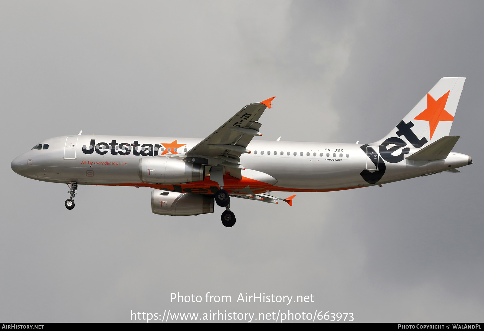 Aircraft Photo of 9V-JSX | Airbus A320-232 | Jetstar Airways | AirHistory.net #663973