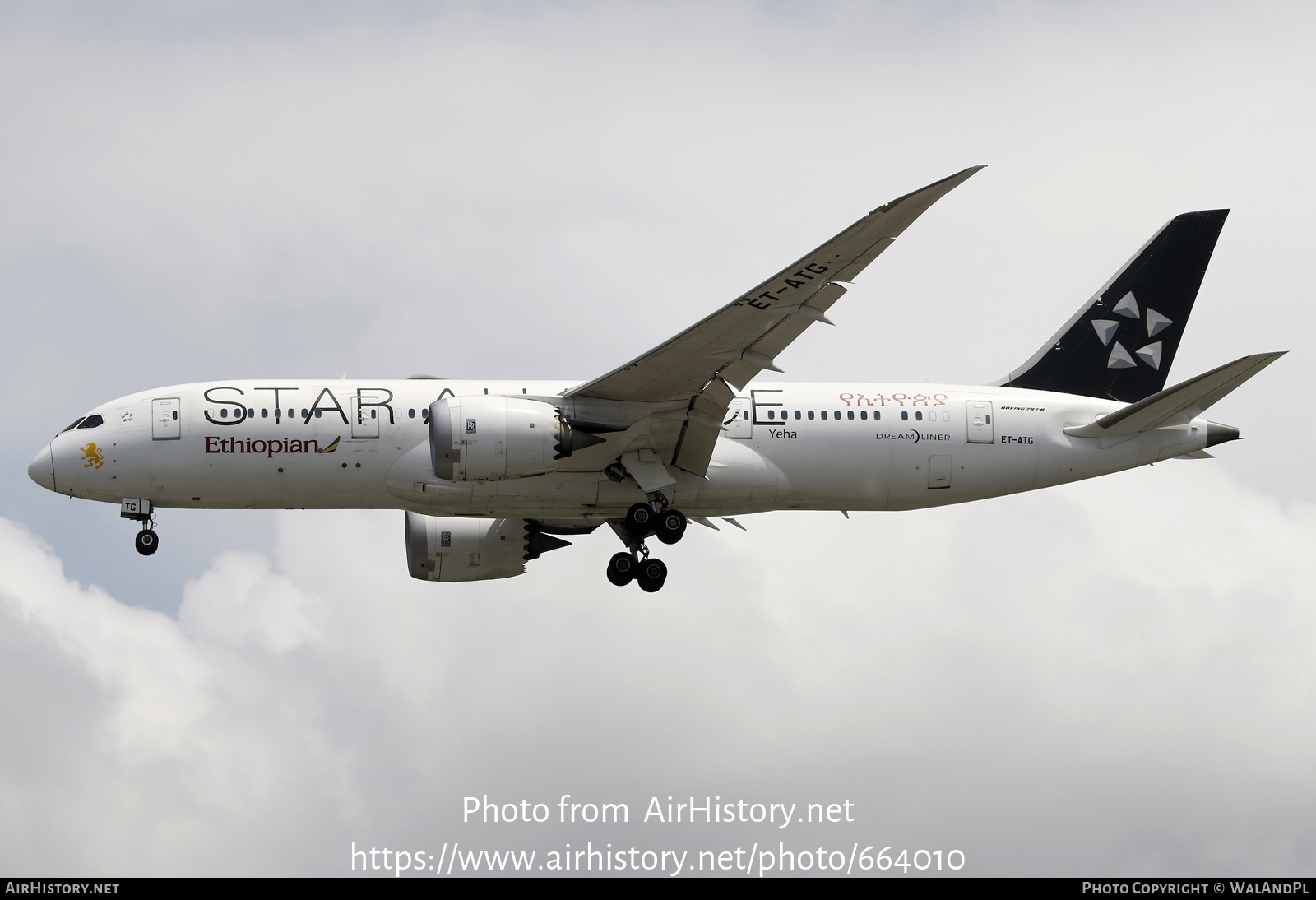 Aircraft Photo of ET-ATG | Boeing 787-8 Dreamliner | Ethiopian Airlines | AirHistory.net #664010