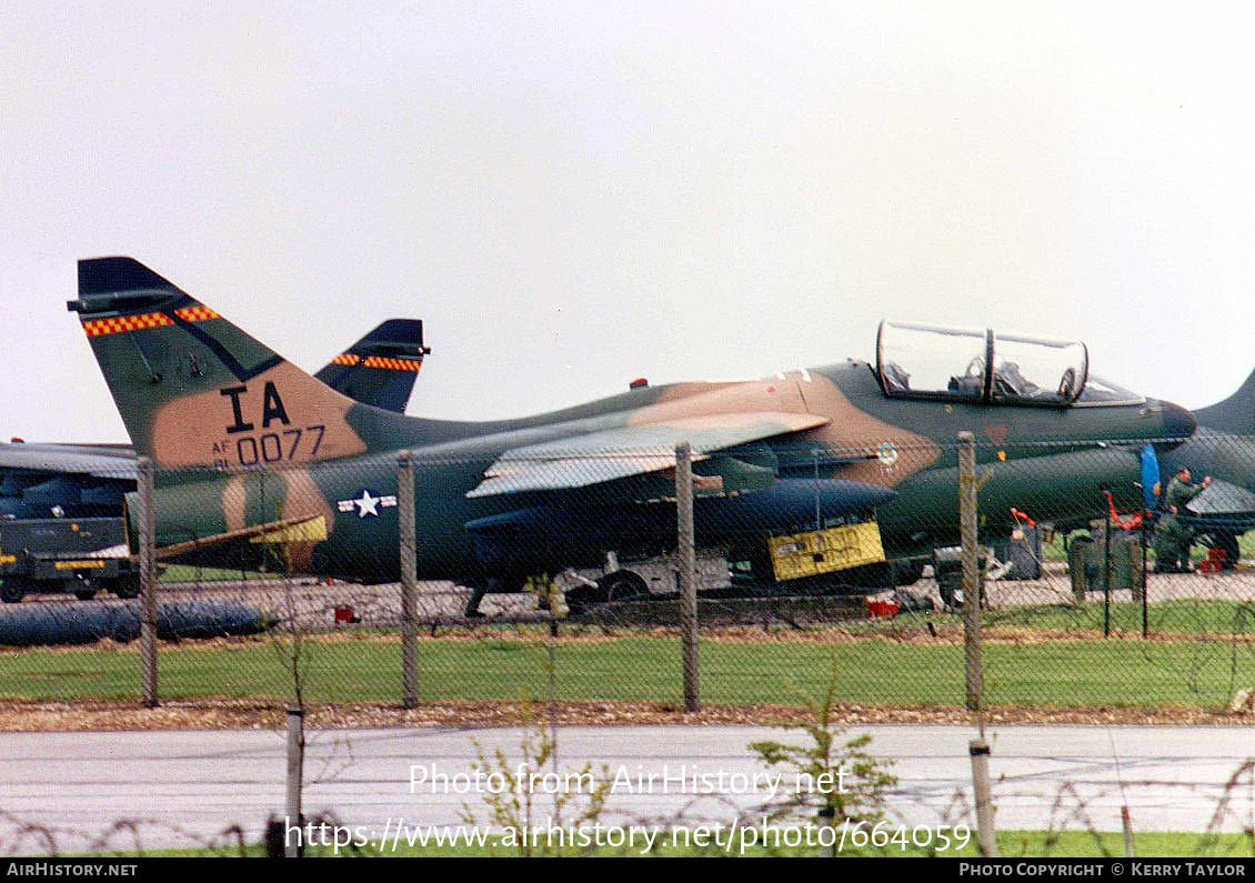 Aircraft Photo of 81-0077 / AF81-0077 | Vought A-7K Corsair II | USA - Air Force | AirHistory.net #664059