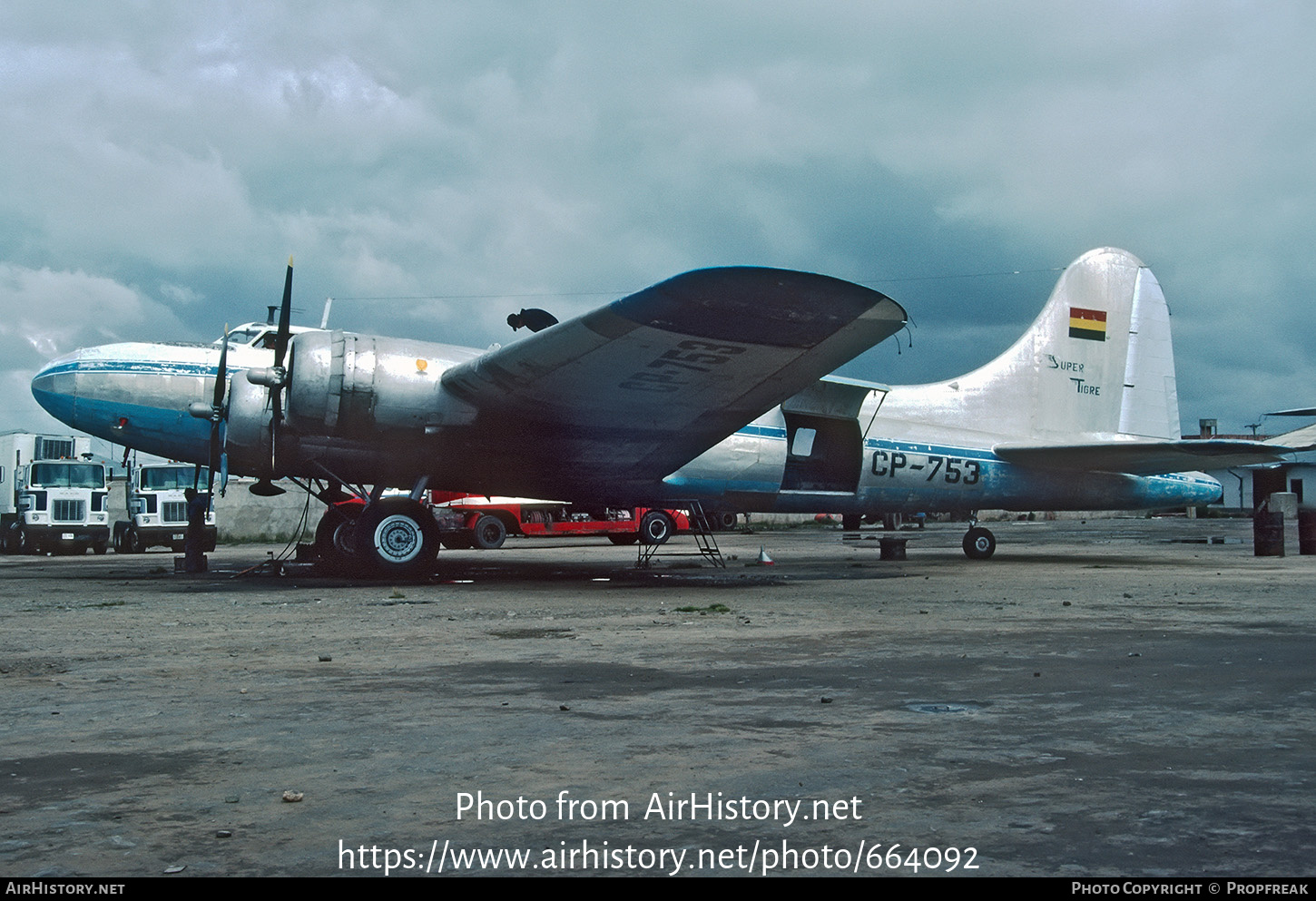 Aircraft Photo of CP-753 | Boeing B-17E Flying Fortress | Fri Reyes - Frigorífico Reyes | AirHistory.net #664092